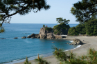 月の名所「桂浜」